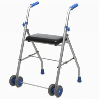 Caminador de aluminio con asiento