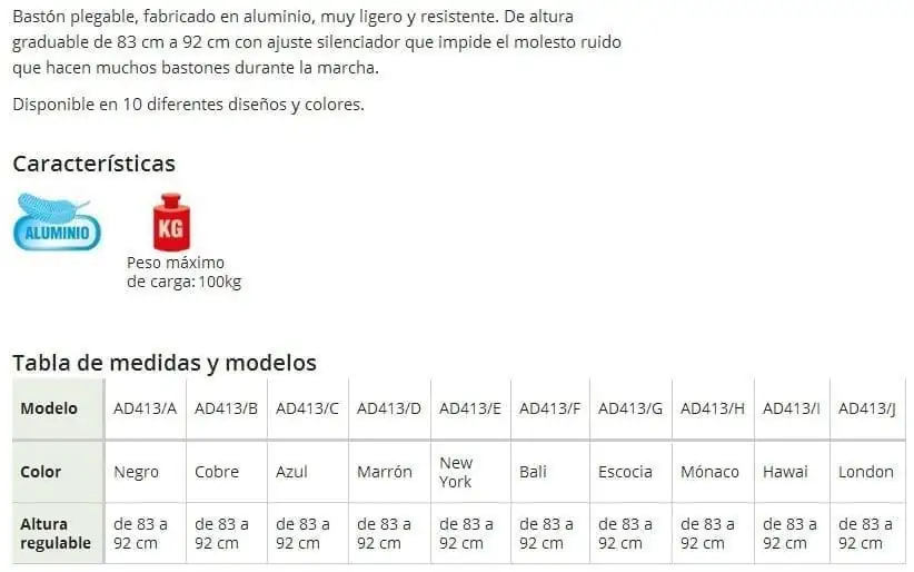 Bastones plegables resistentes Fashion - Imagen 4