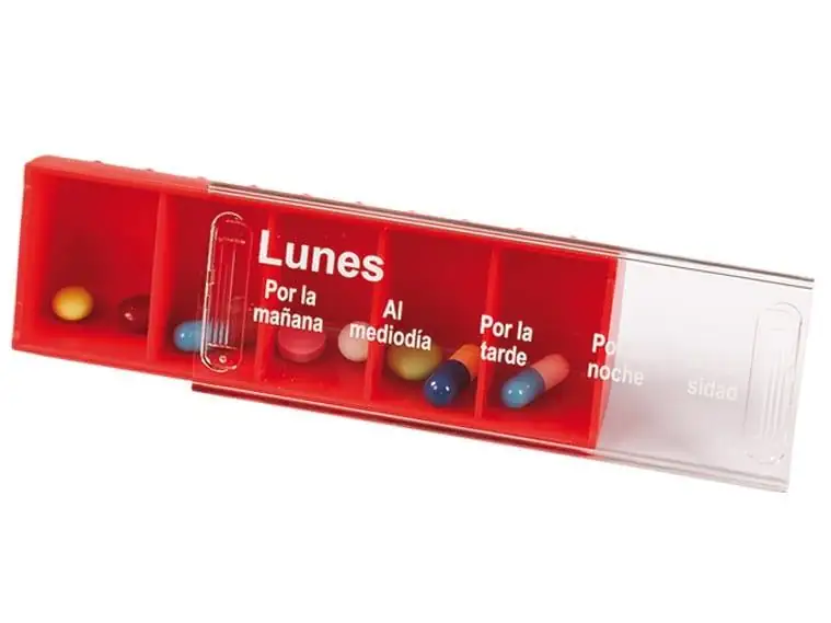 Pastillero semanal con recordatorio de tomas Anabox - Imagen 2