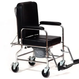 Silla de ruedas fija con respaldo reclinable