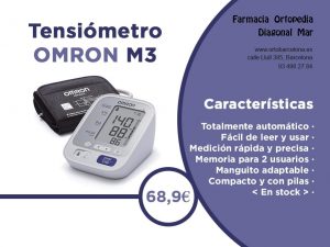 Tensiómetro de calidad Omron M3 – Diagonal Mar, Farmacia y Ortopedia