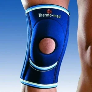 Rodillera de neopreno con refuerzo de silicona