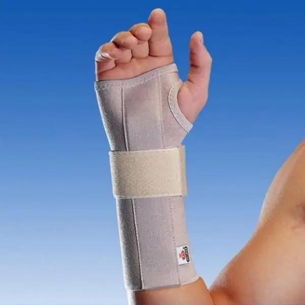 Muñequera férula palmar larga