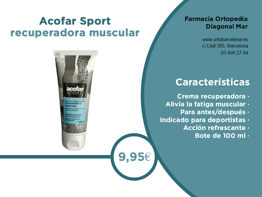 Acofar Sport crema recuperadora muscular