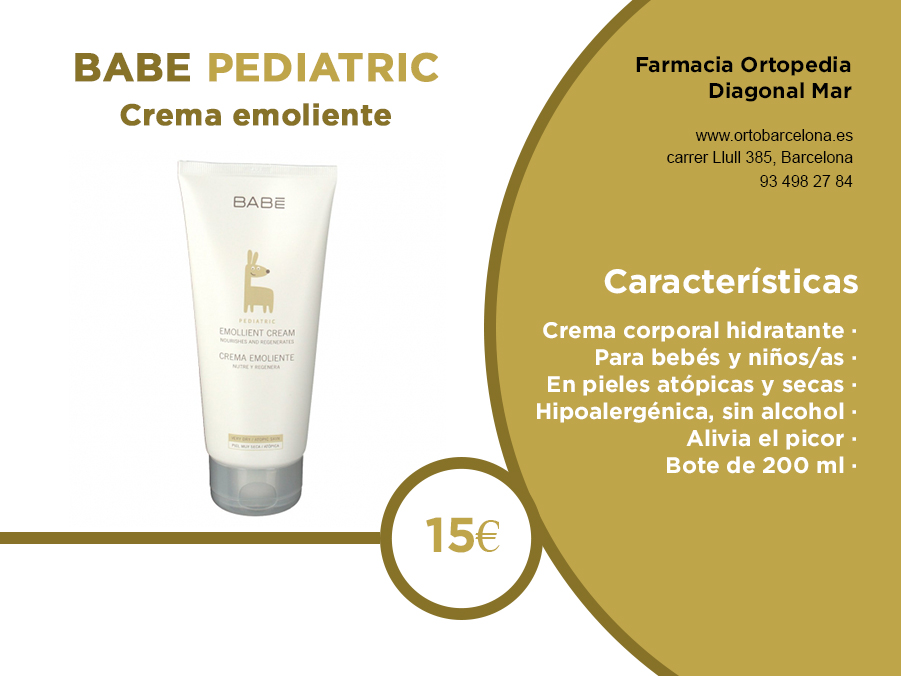 BABE pediatric crema emoliente piel