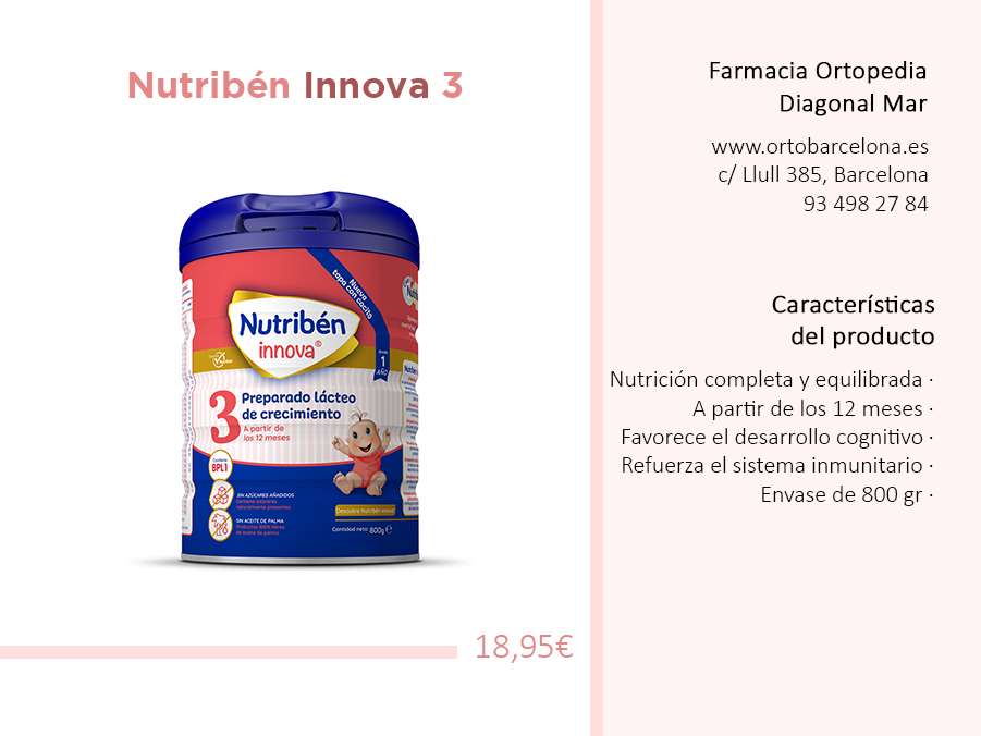 Nutribén Innova 3: nutrición completa y equilibrada en los bebés – Diagonal  Mar, Farmacia y Ortopedia