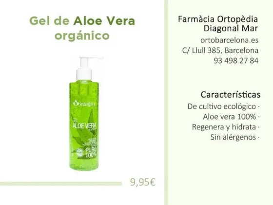 gel aloe vera organico insigny barcelona