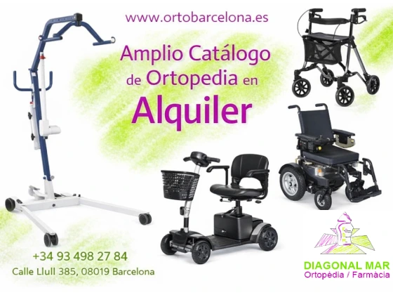 Amplio Catálogo de Ortopedia en Alquiler