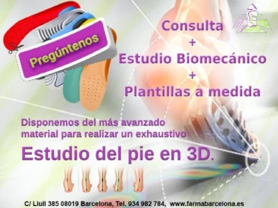 Estudio biomecánico del pie en 3D, plantillas a medida