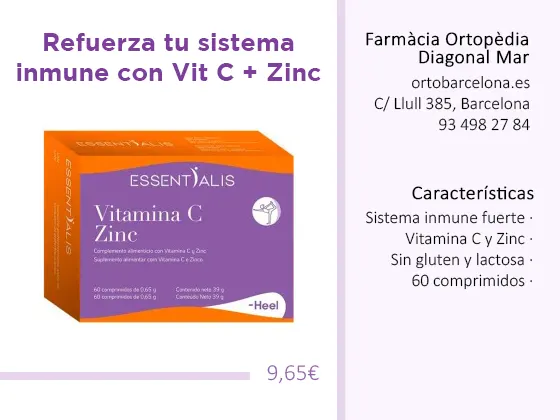 essentials vitamina c zinc barcelona